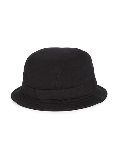 Shop Burberry Jersey Logo Bucket Hat In Black