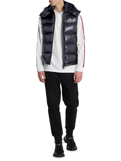 Shop Moncler Bormes Puffer Vest In Navy