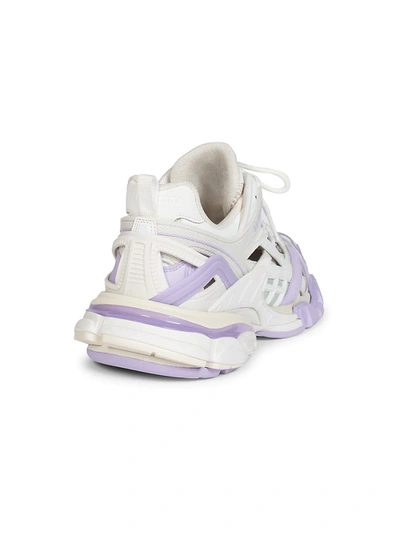Shop Balenciaga Women's Track Sneakers In Lilac Beige