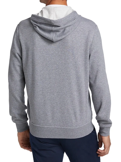 Shop Brunello Cucinelli Men's Leisure Zip-up Cotton Hoodie In Grey