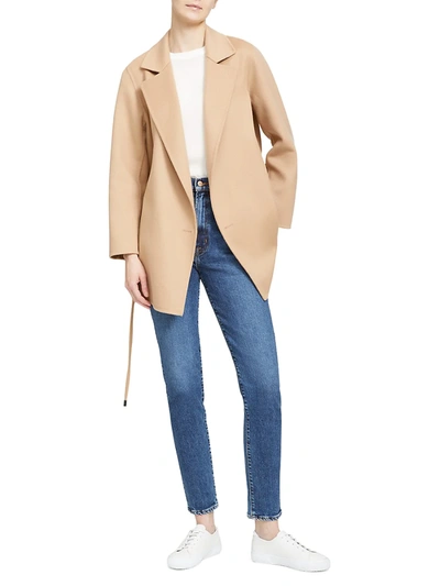 Theory Clairene D Luxe New Divide Coat In Palomino | ModeSens