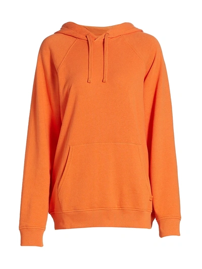 Shop Atm Anthony Thomas Melillo Cotton Pullover Hoodie In Clementine