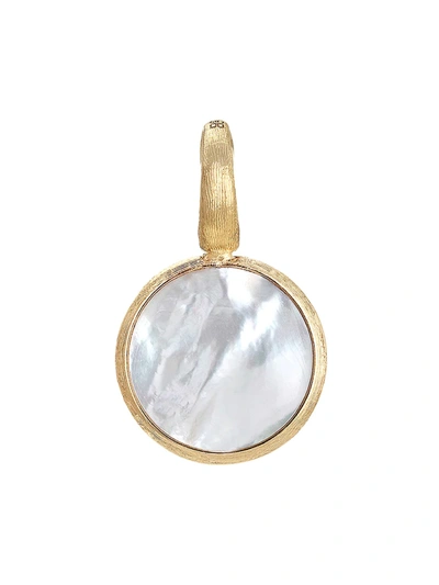Shop Marco Bicego Women's Jaipur 18k Yellow Gold & Mother-of-pearl Pendant In Pearl White