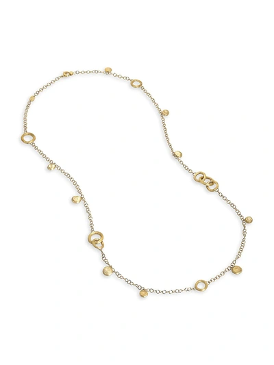 Shop Marco Bicego Women's Jaipur 18k Yellow Gold Long Charm Necklace