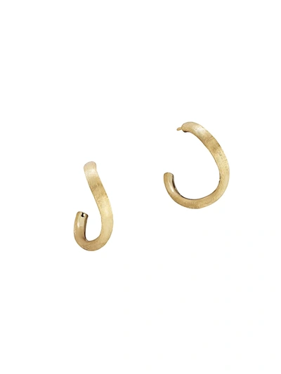 Shop Marco Bicego Women's Jaipur 18k Yellow Gold Curved Hoop Earrings