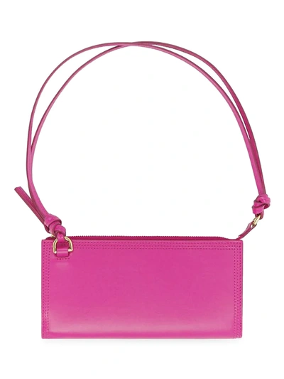Shop Jacquemus Le Pichoto Leather Shoulder Bag In Pink