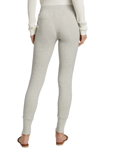 Shop Nsf Maddox Lace Front Sweatpants In Aged Heather Grey