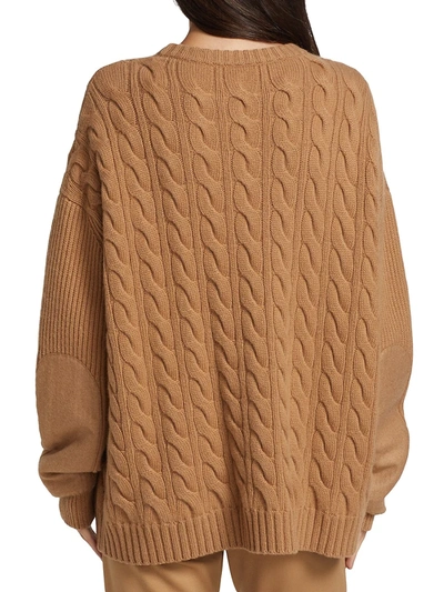 Shop Max Mara Women's Cannes Cashmere-blend Sweater In Camel
