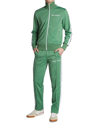 Shop Palm Angels Men's Classic Track Jacket In Green