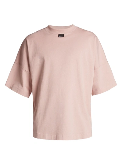 Alle spansk social Palm Angels Logo Tag Oversized T-shirt In Pink | ModeSens