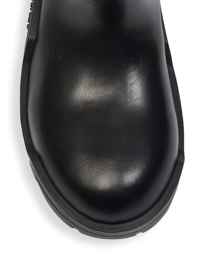 Shop Balenciaga Women's Bulldozer Leather Platform Boots In Black