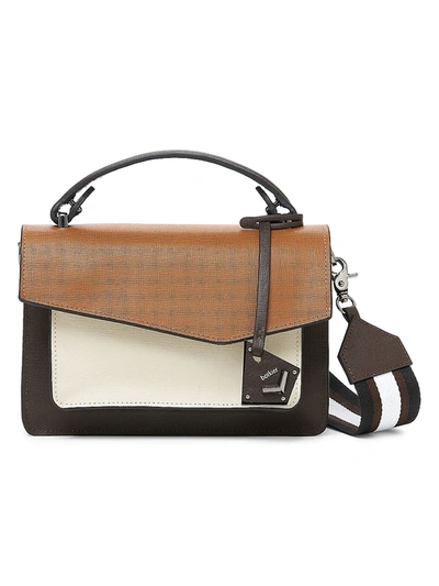 Shop Botkier Cobble Hill Leather Crossbody In Coffee Combo