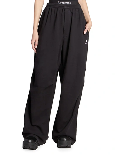 balenciaga embroidered logo sweatpants