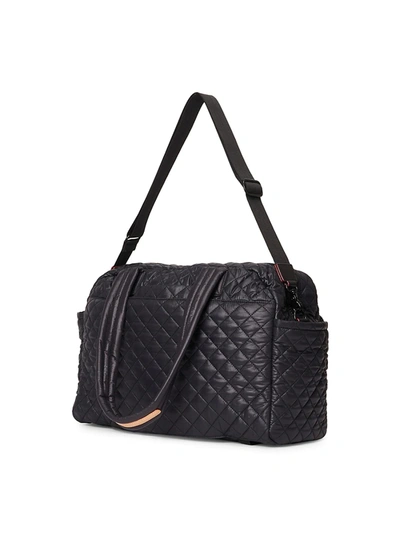 Shop Mz Wallace Women's Nik Quilted Nylon Tote In Black