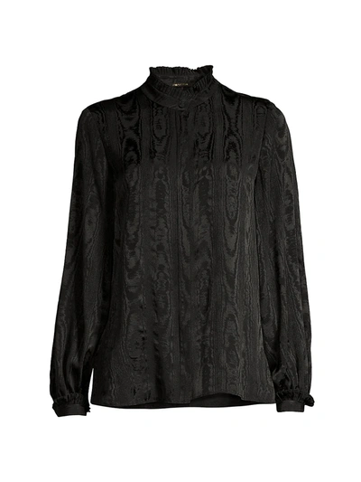 Shop Kobi Halperin Sami Silk Blouse In Black