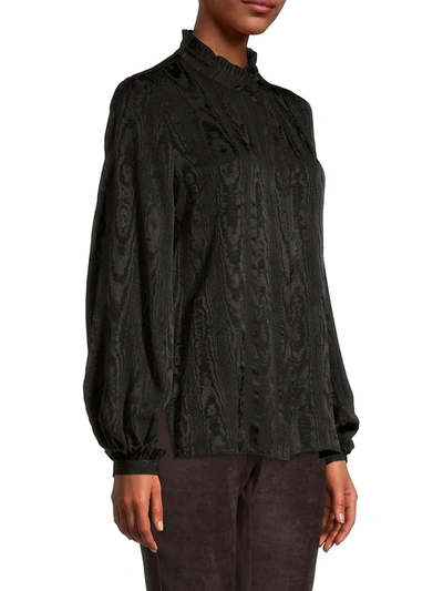 Shop Kobi Halperin Sami Silk Blouse In Black