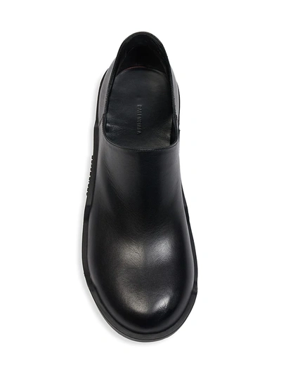 Shop Balenciaga Bulldozer Leather Mini Platform Boots In Black