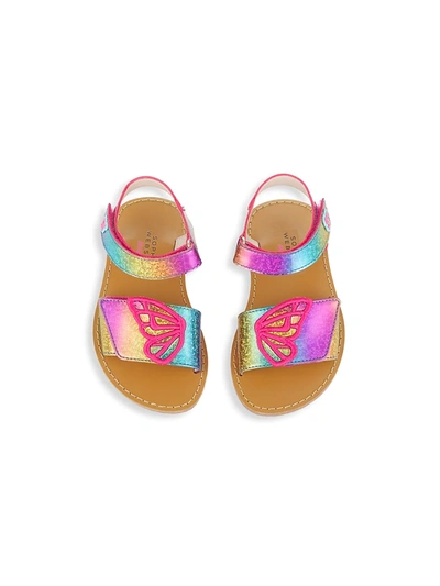 Shop Sophia Webster Little Girl's & Girl's Butterfly Sandals In Rainbow Confetti