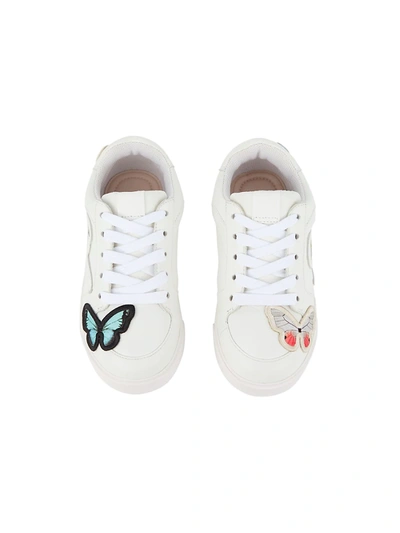 Shop Sophia Webster Little Girl's & Girl's Stomp Butterfly Junior Sneakers In White Melange