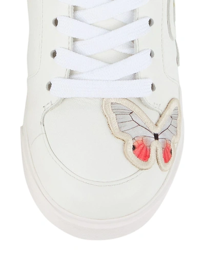 Shop Sophia Webster Little Girl's & Girl's Stomp Butterfly Junior Sneakers In White Melange