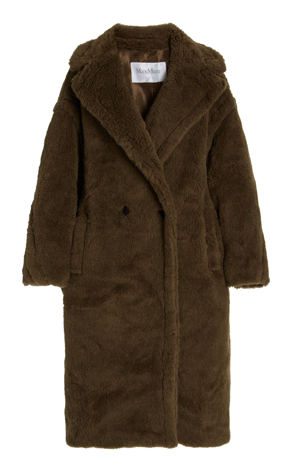 Max Mara Women's Tedgirl Alpaca; Wool And Silk-blend Coat In Green ...