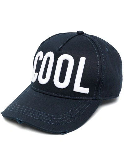 Shop Dsquared2 Cool-logo Cap In Blau