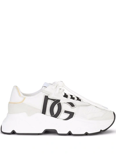 Shop Dolce & Gabbana Daymaster Low-top Sneakers In White