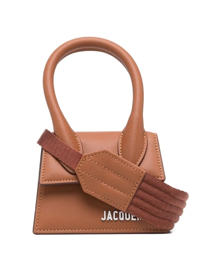 Shop Jacquemus Le Chiquito Mini Bag In Braun