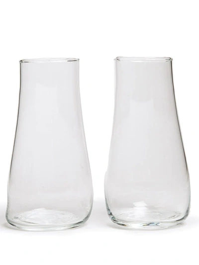 Shop Vanessa Mitrani Cube Gravity Highball Glasses (set Of 2) In Weiss