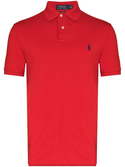Polo Ralph Lauren Classic Fit Mesh Polo Shirt In Rot