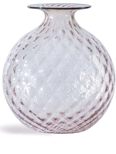 Venini Monofiori Balloton Vase In Rosa