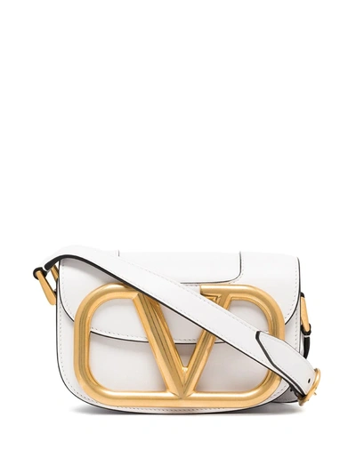 Shop Valentino Supervee Crossbody Bag In Weiss