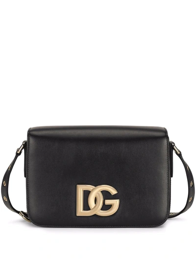 Dolce & Gabbana Dolce E Gabbana Women's Black Leather Shoulder Bag |  ModeSens