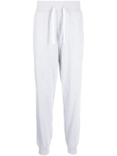 Shop Hugo Boss Logo-print Leg Trousers In Grau