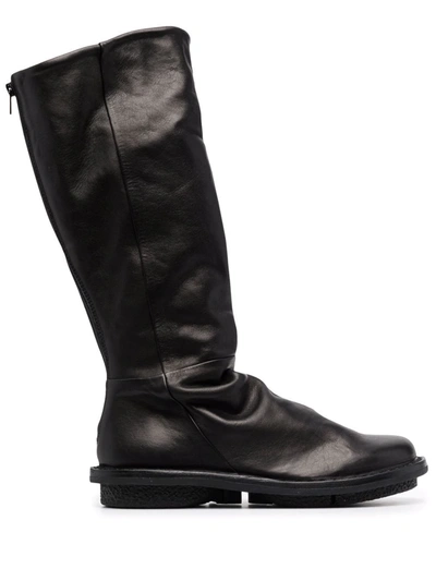 Shop Trippen Steam Leather Boots In Schwarz