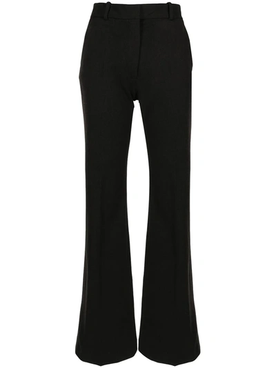 Shop Joseph Tafira Gabardine Flared Trousers In Braun