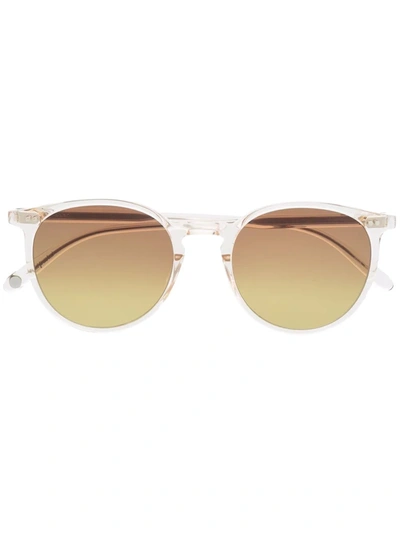 Shop Garrett Leight Wayfarer-frame Sunglasses In Nude