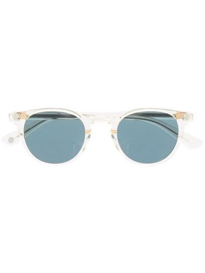 Shop Garrett Leight Wayfarer-frame Sunglasses In Nude