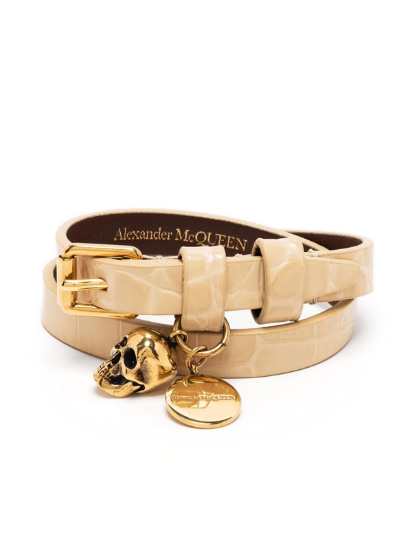 alexander mcqueen leather bracelets