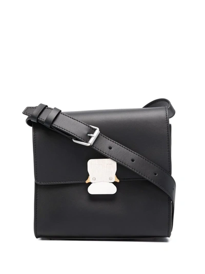 Shop Alyx Mini Logo Satchel Bag In Black