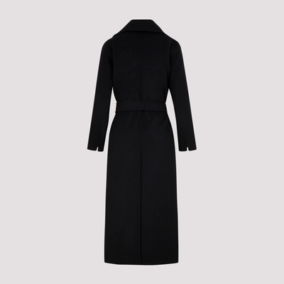 Shop Max Mara Poldo Wool Coat In Black