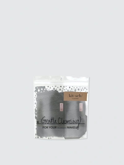 Shop Kitsch Ultra-soft Microfiber Makeup Removing Towels In Black