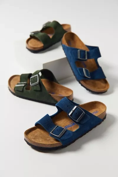 Shop Birkenstock Arizona Soft Footbed Sandal In Blue
