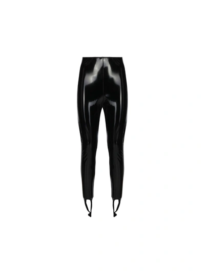 Shop Wolford Amina Muaddi X  Latex Leggings In Black