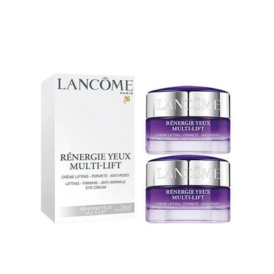 Shop Lancôme Renergie Eye Cream Duo Set 2x15ml In Beige