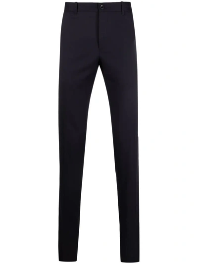 Shop Incotex Slim-fit Straight-leg Trousers In Blau