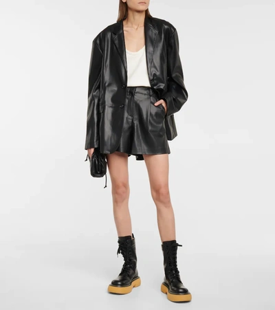 The Frankie Shop Olympia Oversized Single-breasted Blazer In Black