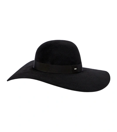 Shop Saint Laurent Felted Hat In Black