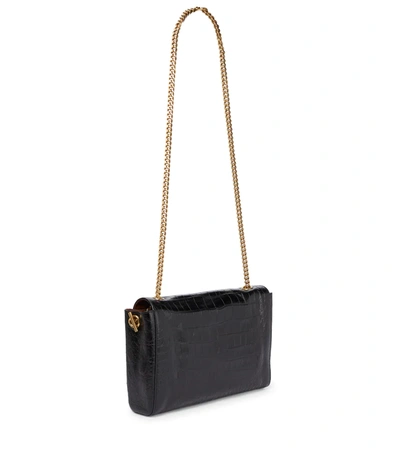 Shop Saint Laurent Kate Medium Reversible Leather Shoulder Bag In Brown