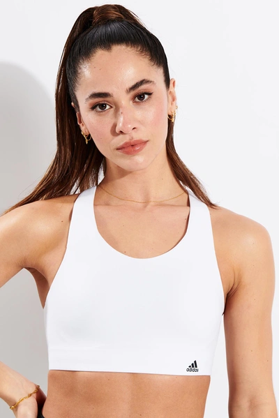 Shop Adidas Originals Ultimate Bra In White
